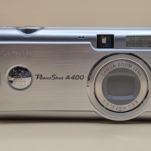 Canon PowerShot A400 3.2MP Digital Camera Silver 2.2xZoom