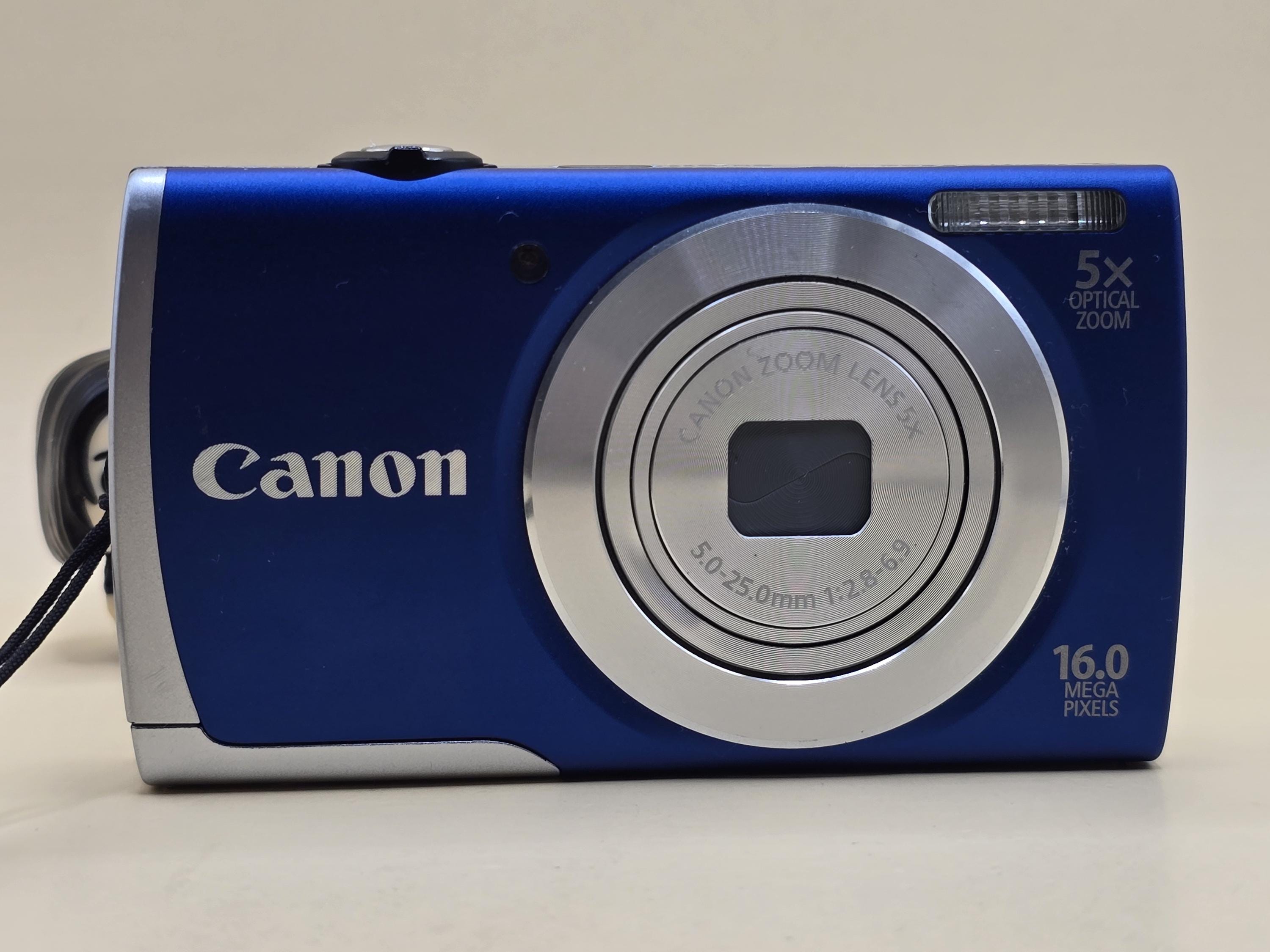 Canon Powershot A2600 Digital Camera 16MP Blue With 8GB SD Card