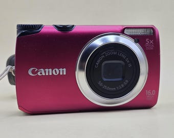 Fotocamera digitale Canon PowerShot A3300 IS rosa Y2K, 16 MP