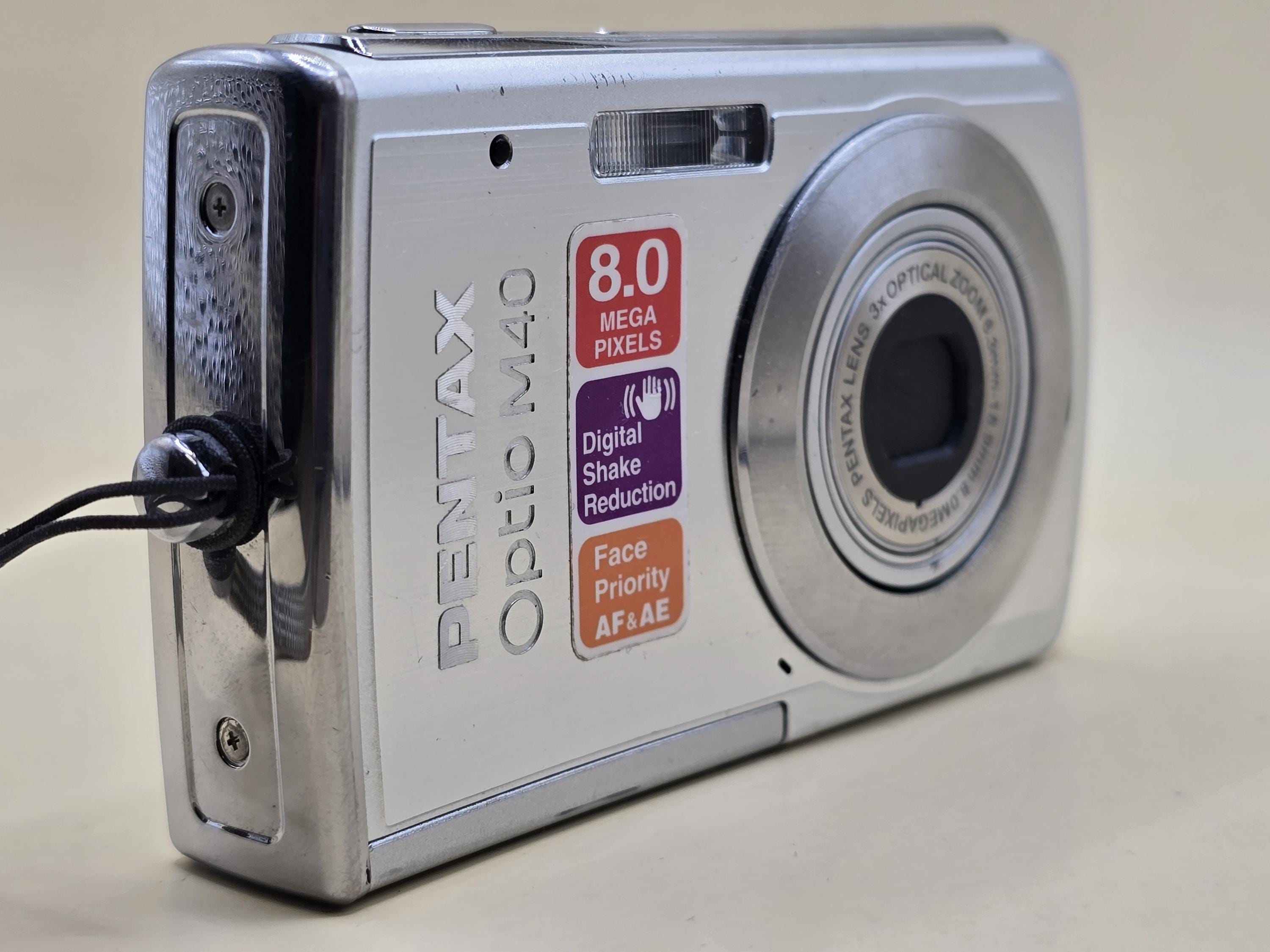 Pentax Optio M40 8.0MP Compact Digital Camera Silver Tested - Etsy