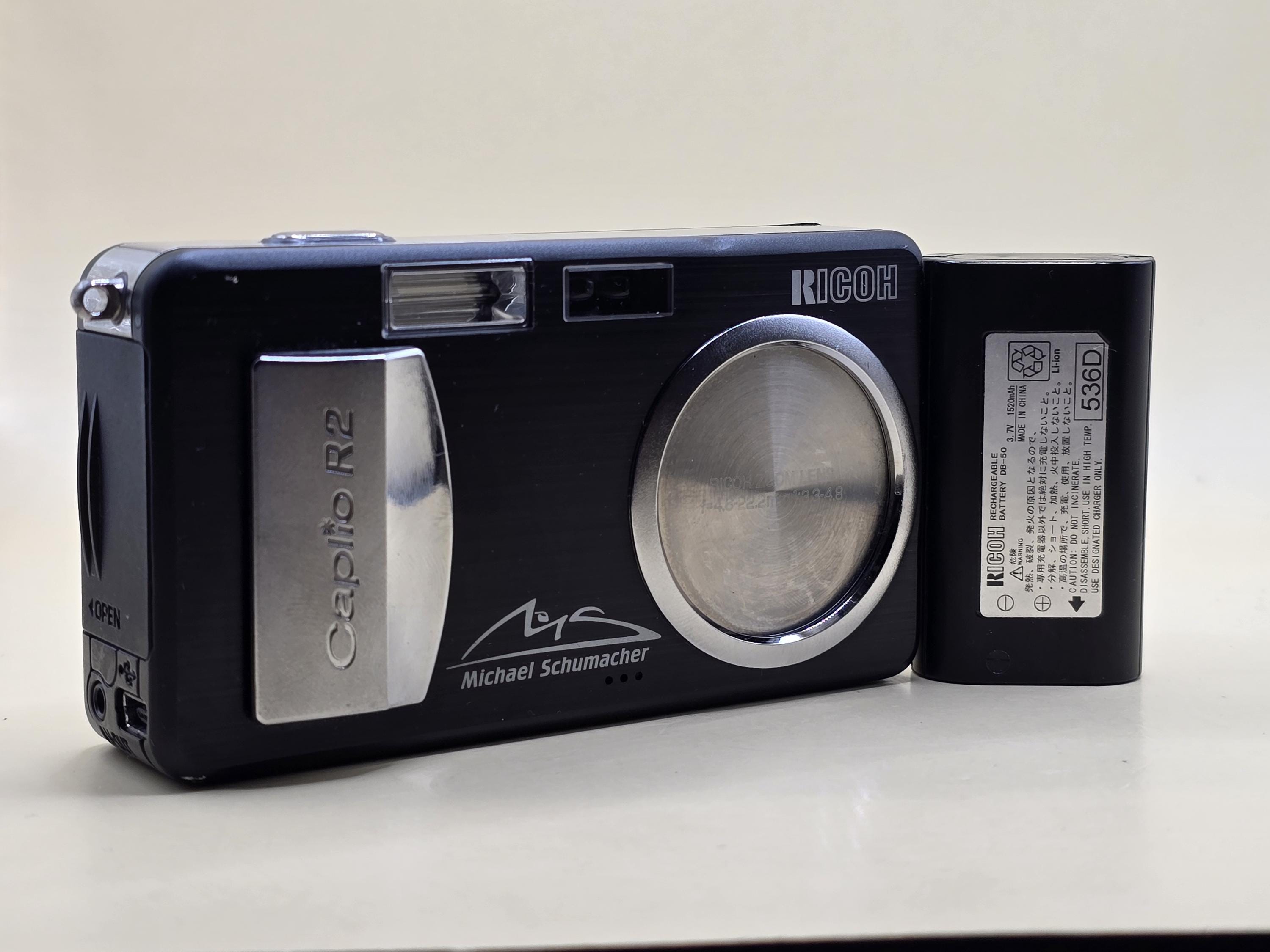 Rare Ricoh Caplio R2 Michael Schumacher Edition Digital Camera Y2K