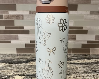 New 32oz laser engraved silly goose Owala