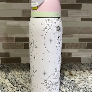 New 32oz laser engraved flower Owala