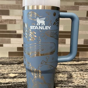 New 30oz laser engraved whale Stanley