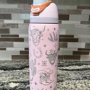 New 32oz laser engraved western Owala