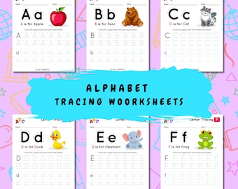 Übungsblätter zum Alphabet: ABC Handschrift-Übungen (PDF Download)