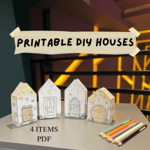 Fairy Tale Paper House Craft Set: A4 DIY Papercraft (PDF)