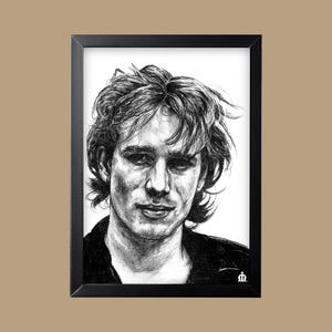 Jeff Buckley Illustrated Art Poster