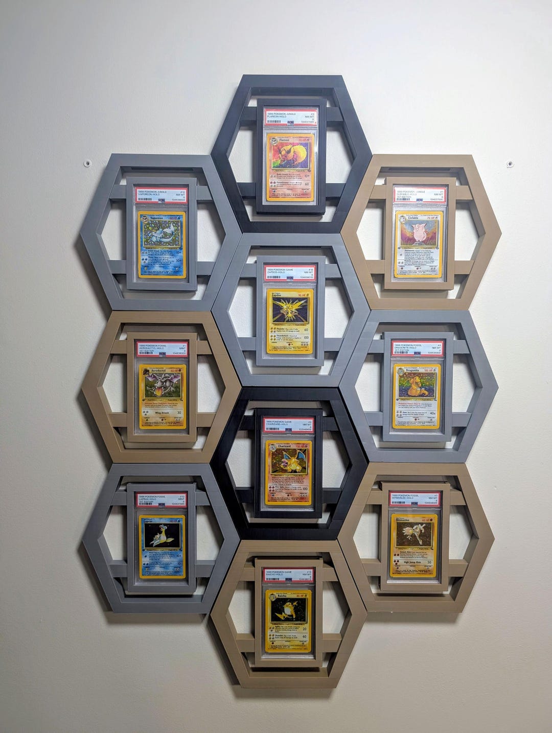 PSA Graded Hexagon Card Display Frame | Wall or Desk Stand | Trading ...