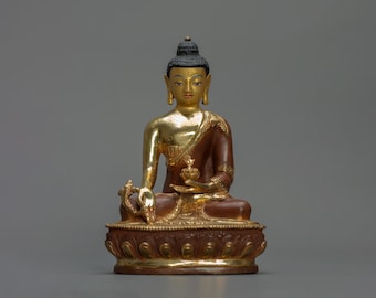 薬師如来像 | 手彫り24金鍍金 - Etsy 日本