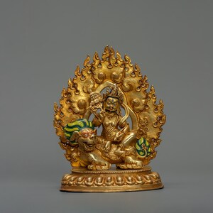 Handcrafted Namtoshe Statue | Deity of wealth and prosperity | Buddhist Authentic fine art | Home decor