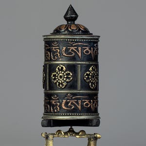 Handcrafted Prayer Wheel I Buddhist Ritual Item I Home Altar
