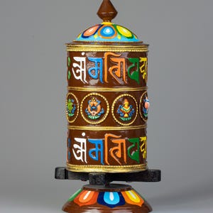 Traditional Buddhist Prayer Wheel I Buddhist Ritual Item I Home Altar