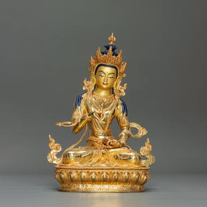 Bodhisattva of Purification Vajrasattva Statue I 24K Gold Gilded I Handcrafted I Art for Practitioner