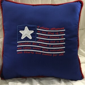 Pledge of Allegiance Pillow
