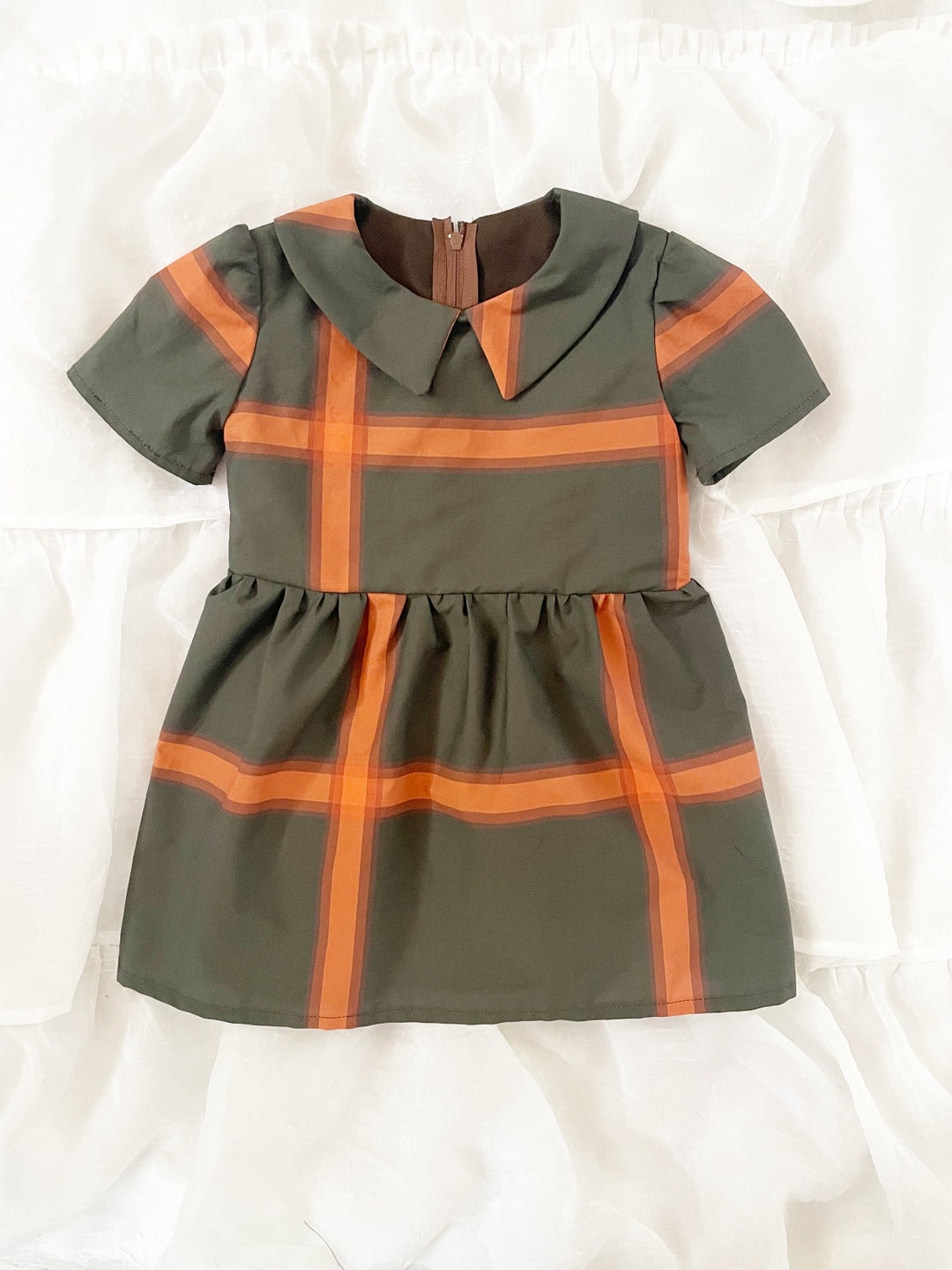 Blended Dress For New Born Boy With Mittens And Cap In Orange Color main image 0