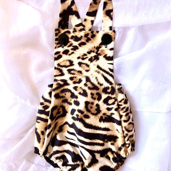 Leopard Print Romper Etsy