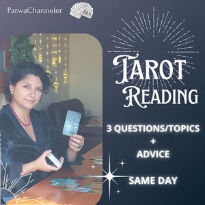 Lectura Tarot: 3 preguntas + consejos, MISMO DÍA.
