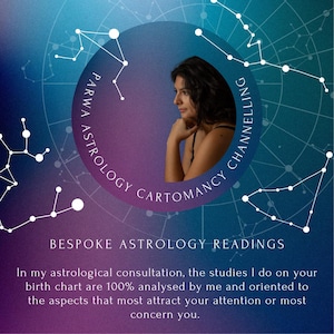 Birth chart reading, videocall / Lectura Carta Natal en Videollamada o entrega por video.