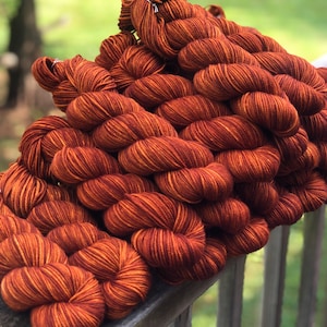 copper Hand Dyed Worsted Weight Yarn, Copper Cove, Treasured Warmth image 2