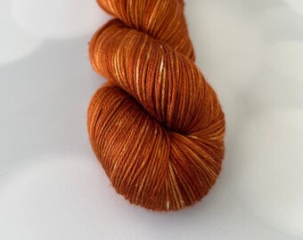 Pure Silk Yarn, Copper Cove, fingering weight yarn