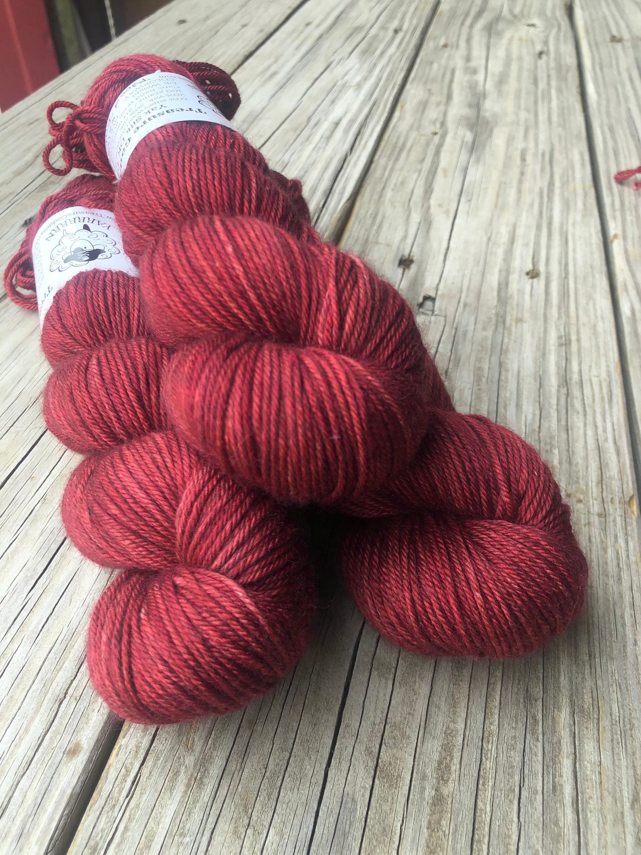 Silk Wool Blend Yarn Singles - Merino Silk Yarn, Sport/dk Weight,  Variegated Yarn, Tonal Yarn, Hand-Dyed, Fair Trade - 100 Grams (Yukon)