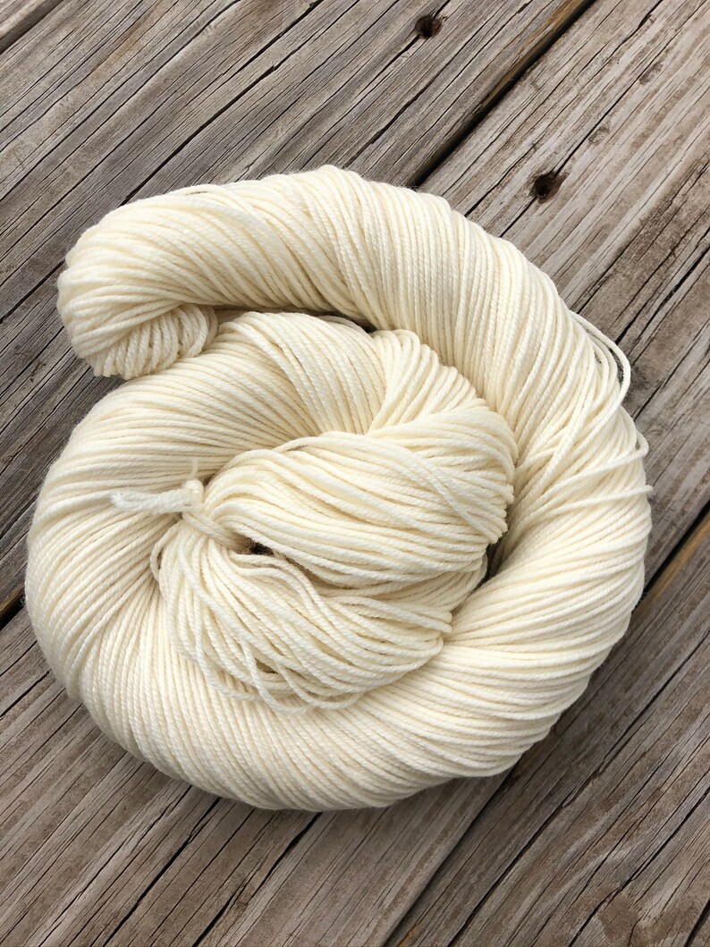 Natural Cream Hand Dyed DK Yarn White Sand Beaches DK Etsy