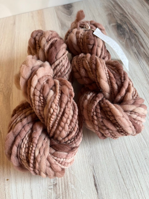 Copper Hand Dyed Worsted Weight Yarn, Copper Cove, Treasured