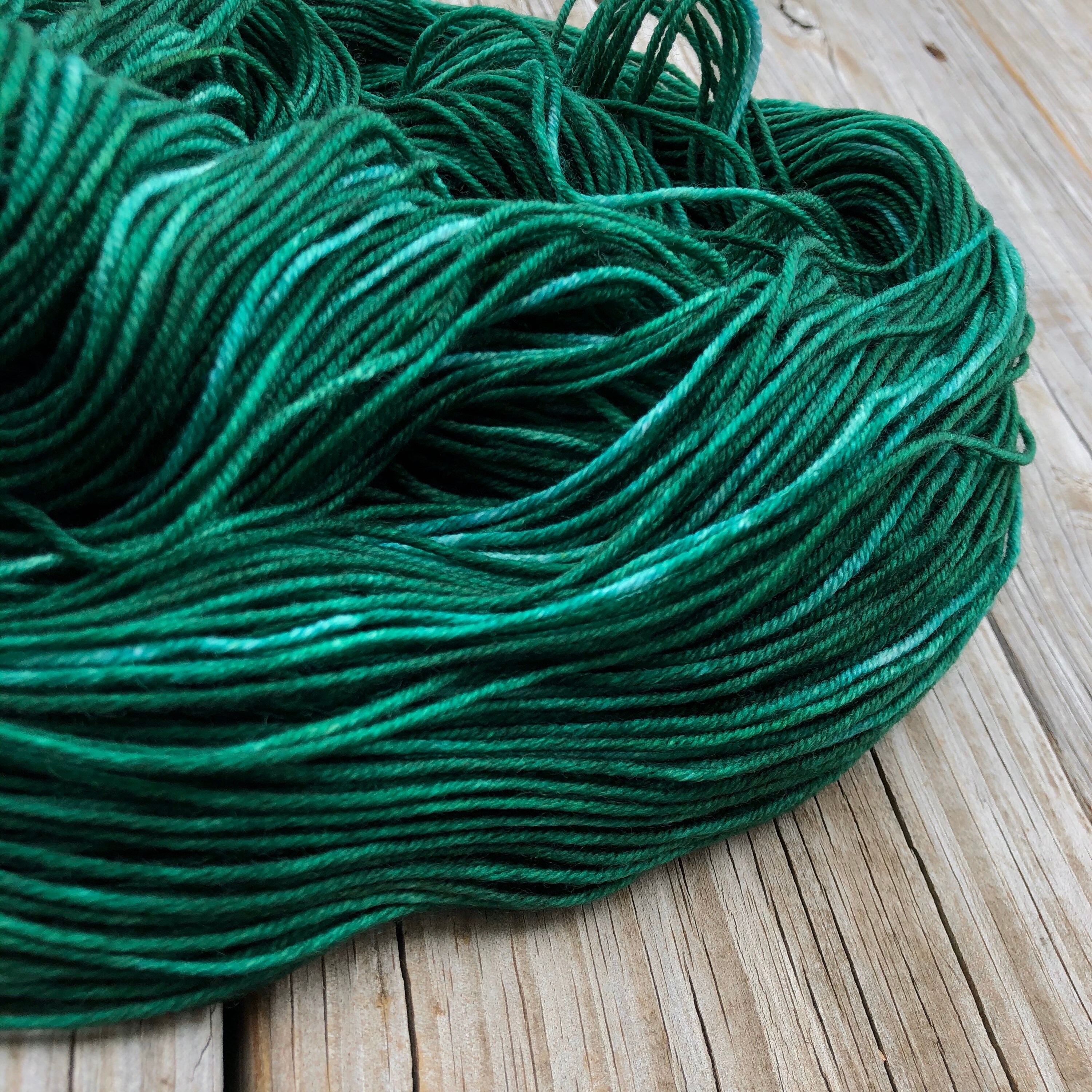 Emerald Green Hand Dyed DK Yarn Treasure of the Emerald Isle Etsy UK