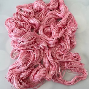 Pure Silk Yarn, pale pink, fingering weight yarn, Perfect Shell zdjęcie 8