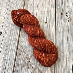 copper Hand Dyed Worsted Weight Yarn, Copper Cove, Treasured Warmth image 5