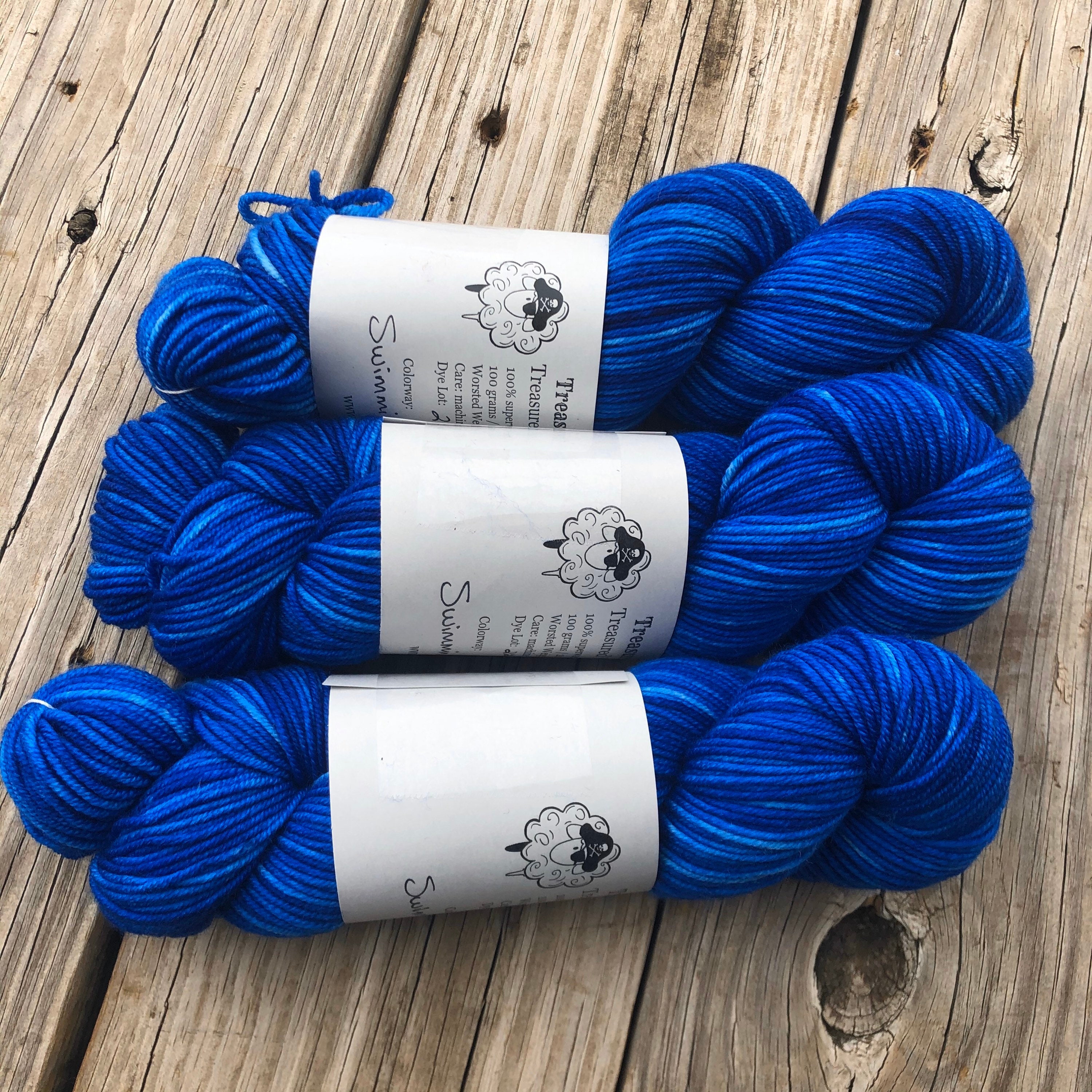 Blue Horse - A variegated hand dyed yarn – Good Noodle Yarn Co
