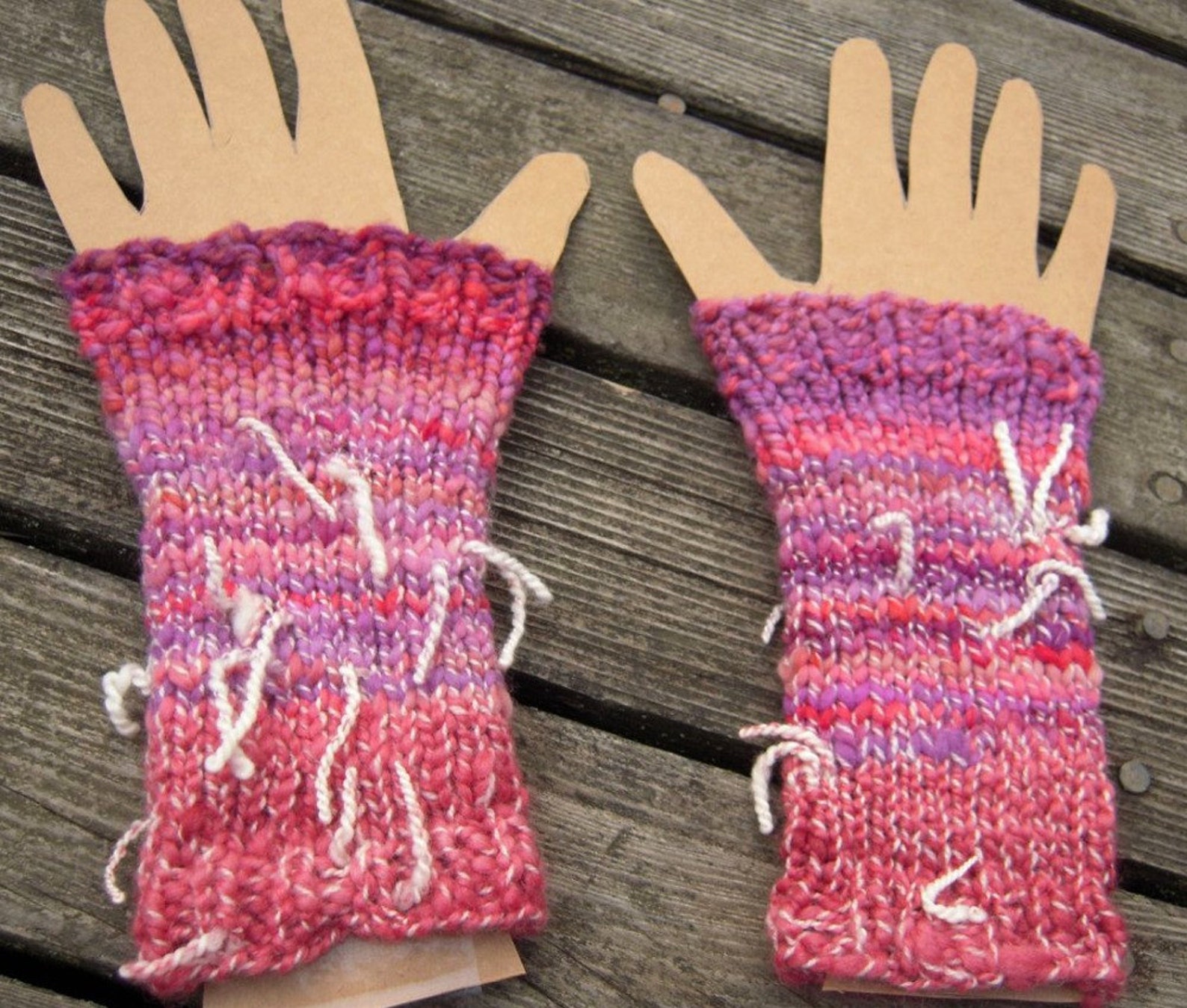 PDF Handspun Wrist Warmers Knitting Pattern Digital Download Etsy
