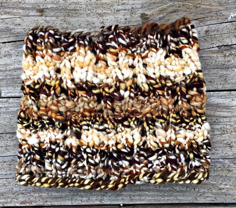 ZOMG Cowl Pdf knitting pattern digital download for handspun art yarn by TreasureGoddess artyarn image 4