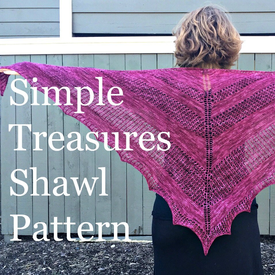 Pdf Simple Treasures Lace Shawl Knitting Pattern Sock Yarn Pdf Simple Treasures Lace Shawl Knitting Pattern Sock Yarn