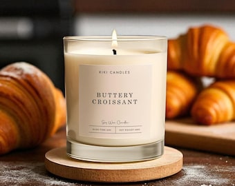 Buttery Croissant Scented Soy Wax Candle
