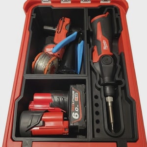 Organizer Compatibile con Milwaukee Saldatore M12 – Inserto Porta Accessori per Valigetta | Perfetto per Sistema Packout