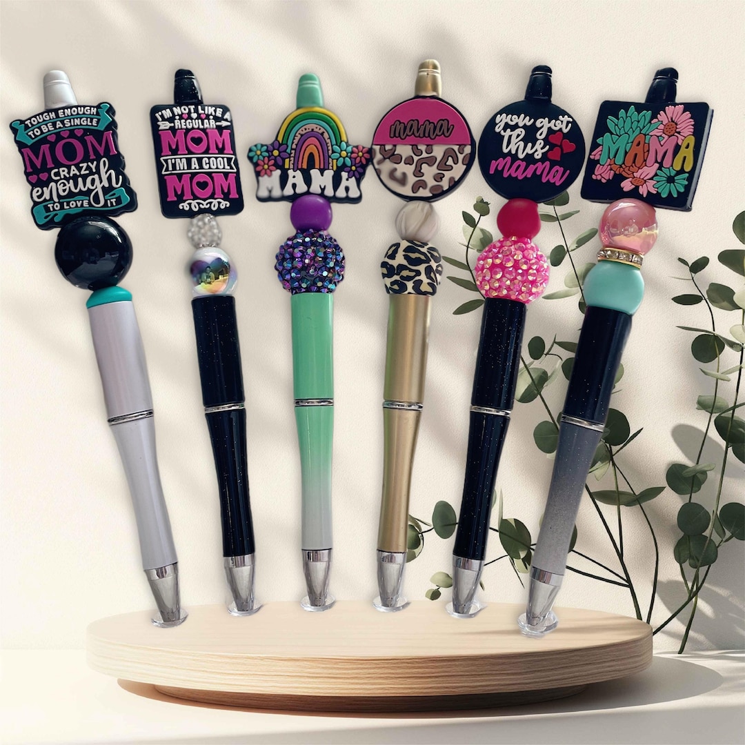 Mom Pens| Beaded Pen With Silicone Focal| Fun Mother's Day Gift | Gift ...