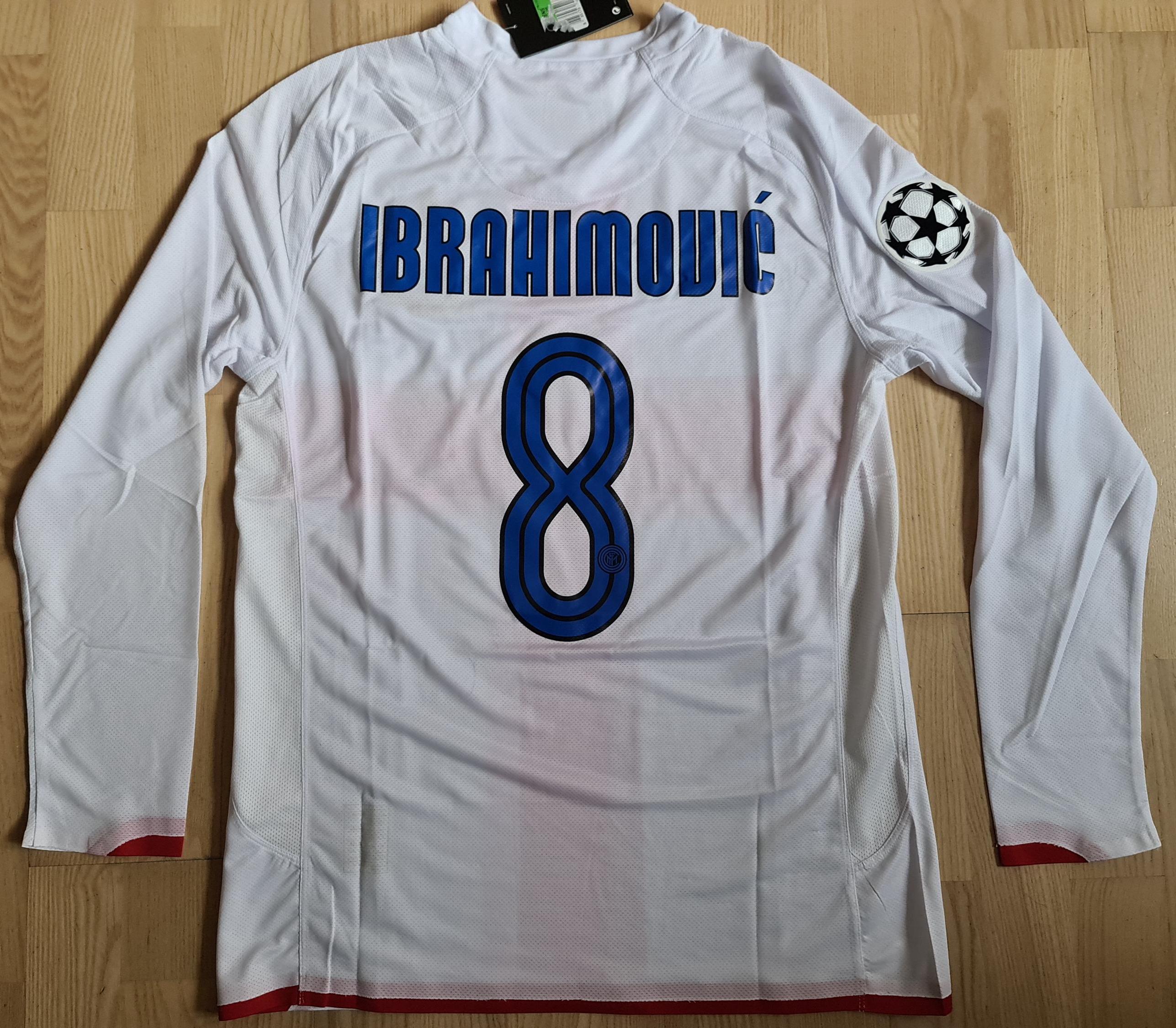 Maillot Inter Milan Centenario 2007-2008 Ibrahimovic 8 - Taille S