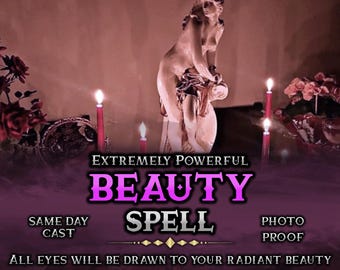 Custom Beauty Spell, Glamour Magick, Self-Love Ritual (Same Day Casting)