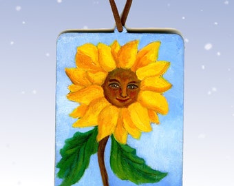 Sunny, " Ornamento original pintado a mano