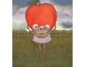 Mini impresión "No tan dulce como un melocotón"