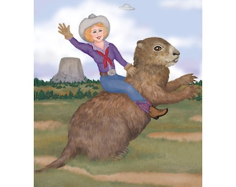 Mini impresión Cabalgando hacia el Día de la Marmota