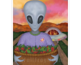 Mini impresión "Venimos por tus chiles"