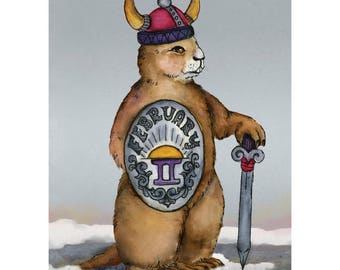 Mini impresión Listo para el Día de la Marmota