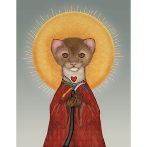 Saint Marten of Hadron Mini Print