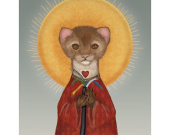 Saint Marten of Hadron Mini Print