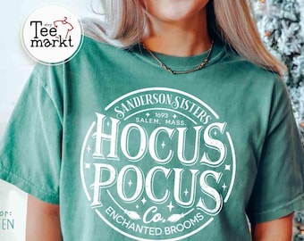 Hokus Pokus Co Shirt, Comfort Colors® Sanderson Schwestern T-Shirt, Retro Halloween Shirt, Witchy Frau T-Shirt, Salem Hexe Shirt