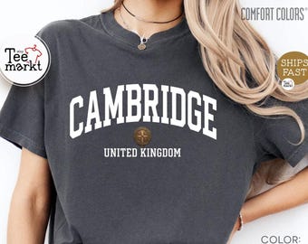 Cambridge Shirt, Vintage Cambridge T-Shirt, Cambridge Massachusetts Tee, Retro City Shirt, College Style T-Shirt, New England Shirt