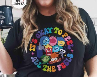It's Okay To Feel All The Feels Shirt, Disney Sweater, Therapy Sweatshirt, Teacher Shirt, Gift for Teacher, BCBA Tee, Speech Therapy T-Shirt